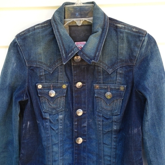 TRUE Religion Jimmy Jean Jacket Women’s XS - Picture 7 of 14